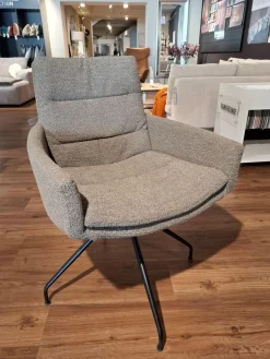 Essgruppe Jukka Stoff Alpine Braun Gestell Schwarz 1 Bank 4 Stühle