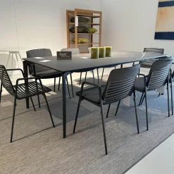 Essgruppe Outdoor Allsize Platte Feinsteinzeug Rauchgrau Mit 8 Stühlen