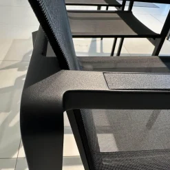 Essgruppe Outdoor Unite Platte Keramik Bianco Statuario Weiß Grau Mit 6 Stühlen