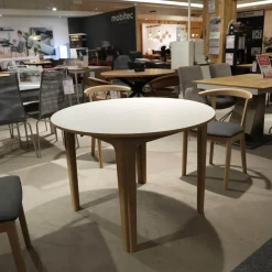 Essgruppe SM 11 Und SM 52 Eiche Weiß Geölt Stoff Remix Sg2 163 Grau