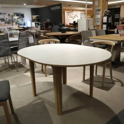 Essgruppe SM 11 Und SM 52 Eiche Weiß Geölt Stoff Remix Sg2 163 Grau