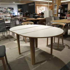 Essgruppe SM 11 Und SM 52 Eiche Weiß Geölt Stoff Remix Sg2 163 Grau