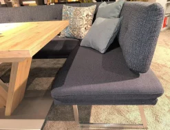 Essgruppe Step Two 343021 Bank Und Stuhl Stoff 2255 58 Marine Blau Tisch Arsian Eiche Nachbildung