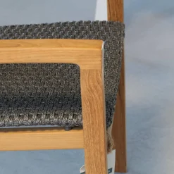 Essgruppe Teak Tischplatte Dektron Farbe Lava Anthrazit