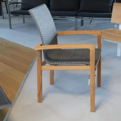 Essgruppe Teak Tischplatte Dektron Farbe Lava Anthrazit