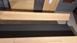 Essgruppe Terso Rustikale Asteiche Massiv Bianco Leder Colorado Anthrazit