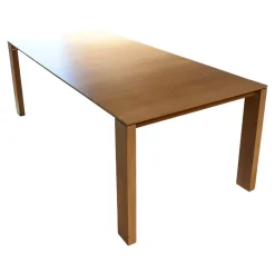 Esstisch 3300 10 Kara Eiche 940 Kreideweiss Lackiert Maserung Quer