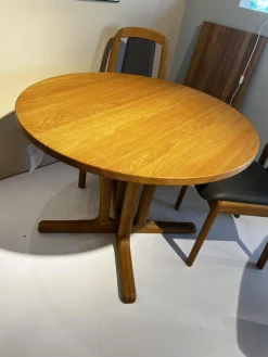 Esstisch 9275 CK 1 Eiche Geölt Platte Kantig Mit Auszug