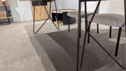 Esstisch 41120 Gunnar Platte Wildeiche Gehackt Gestell Und Füße Metall 056 Bronze Schwarz Ohne Deko Ohne Stühle