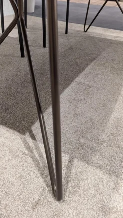 Esstisch 41120 Gunnar Platte Wildeiche Gehackt Gestell Und Füße Metall 056 Bronze Schwarz Ohne Deko Ohne Stühle