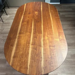 Esstisch 988-423 Nussbaum Massiv Farblos Lackiert