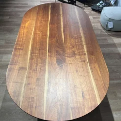 Esstisch 988-423 Nussbaum Massiv Farblos Lackiert