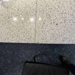 Esstisch Adler 1224 Platte Granit Polar Poliert Grau Sockel Oval Edelstahl Matt Geschliffen Ohne Rollen