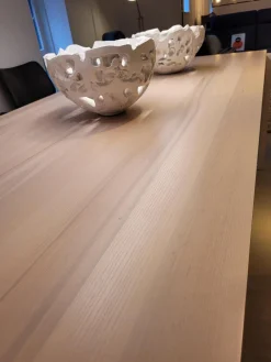 Esstisch Alef Esche Massiv Blonde Lak