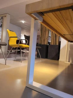 Esstisch Alef Esche Massiv Blonde Lak