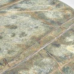 Esstisch Basket Stein Platte Rainforest Green Grün Gestell Messinglasur Bronze