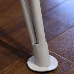 Esstisch Cloudy Plate Ceramistone Diamond Cream Weiß Gestell Beige