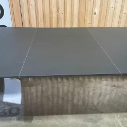 Esstisch Copenhague CPH 30 Platte Linoleum Schwarz Gestell Eiche Schwarz Lackiert Ausziehbar