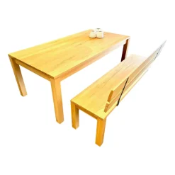 Esstisch Dacapo Kernbuche Massiv Natur Geölt Mit Klappeinlage Inklusive Sitzbank