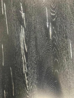 Esstisch Denver Chicago Eiche Rustikal Shadow 240 x 100 Fuß Metall Weiß Antik