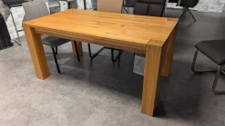 Esstisch Diego Wildeiche Massiv Geölt Mit Butterfly Kalppeinlage