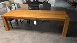 Esstisch Diego Wildeiche Massiv Geölt Mit Butterfly Kalppeinlage