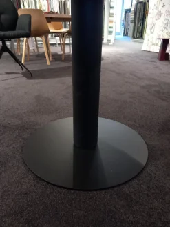 Esstisch Domino Platte Nussbaum Massiv Tischfuß Schwarz