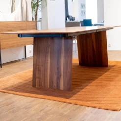 Esstisch Domus R16 Nussbaum Massiv Geölt Gewachst Seidenmatt