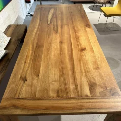 Esstisch Eaton Massivholz Nussbaum Geölt Und Klarlack Matt