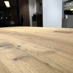 Esstisch Eiche Altholz Natur Geölt Gestell Aluminium Eloxiert C33 Bronze