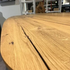 Esstisch Eiche Altholz Natur Geölt Gestell Aluminium Eloxiert C33 Bronze