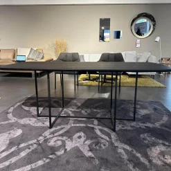 Esstisch Eiche Blackbird Schwarz Mit Abgerundeten Ecken