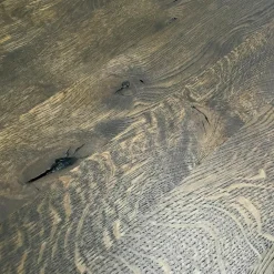 Esstisch Erik Eiche mit gerader Kante Gestell Rohstahl Kaltgewalzt