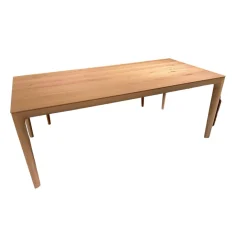 Esstisch Fira Eiche Massiv Weiss Pigmentiert Oberfläche Geölt Astlöcher Mit Harz Ausgegossen