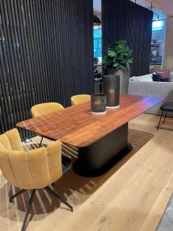 Esstisch Gaia Platte Nussbaum Massiv Natur Geölt