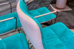 Esstisch Gaia Räuchereiche Massiv mit Stuhlgruppe Arva Light