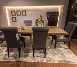 Esstisch GM220 Polsterstuhl Frederik AP B Page Grey 65 Mit 6 Stühlen