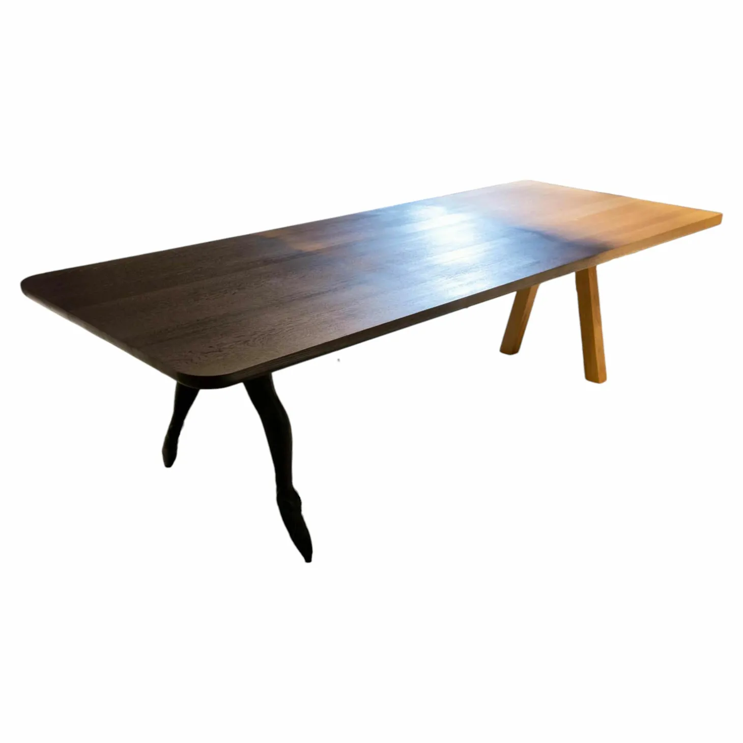 Esstisch In punta di piedi Eiche Natur Eiche Dunkel