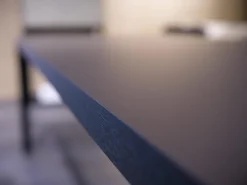 Esstisch Kalia 620 901 Platte Fenix Cacao Anthrazit Rahmen Epoxy Nuit Silk Schwarz Eichenplatte Rand Night Matt Fußkappen Schwarz