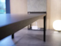 Esstisch Kalia 620 901 Platte Fenix Cacao Anthrazit Rahmen Epoxy Nuit Silk Schwarz Eichenplatte Rand Night Matt Fußkappen Schwarz