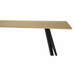 Esstisch Knikke Platte Eiche Natur Geölt Gestell Stahl Schwarz