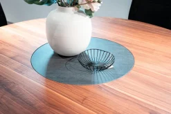 Esstisch Miró TKMI16 Nussbaum Natur Geölt Drehteller Keramik Basalt Black MP