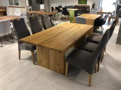 Esstisch Modell EBT 200 Wildeiche Massiv Geölt