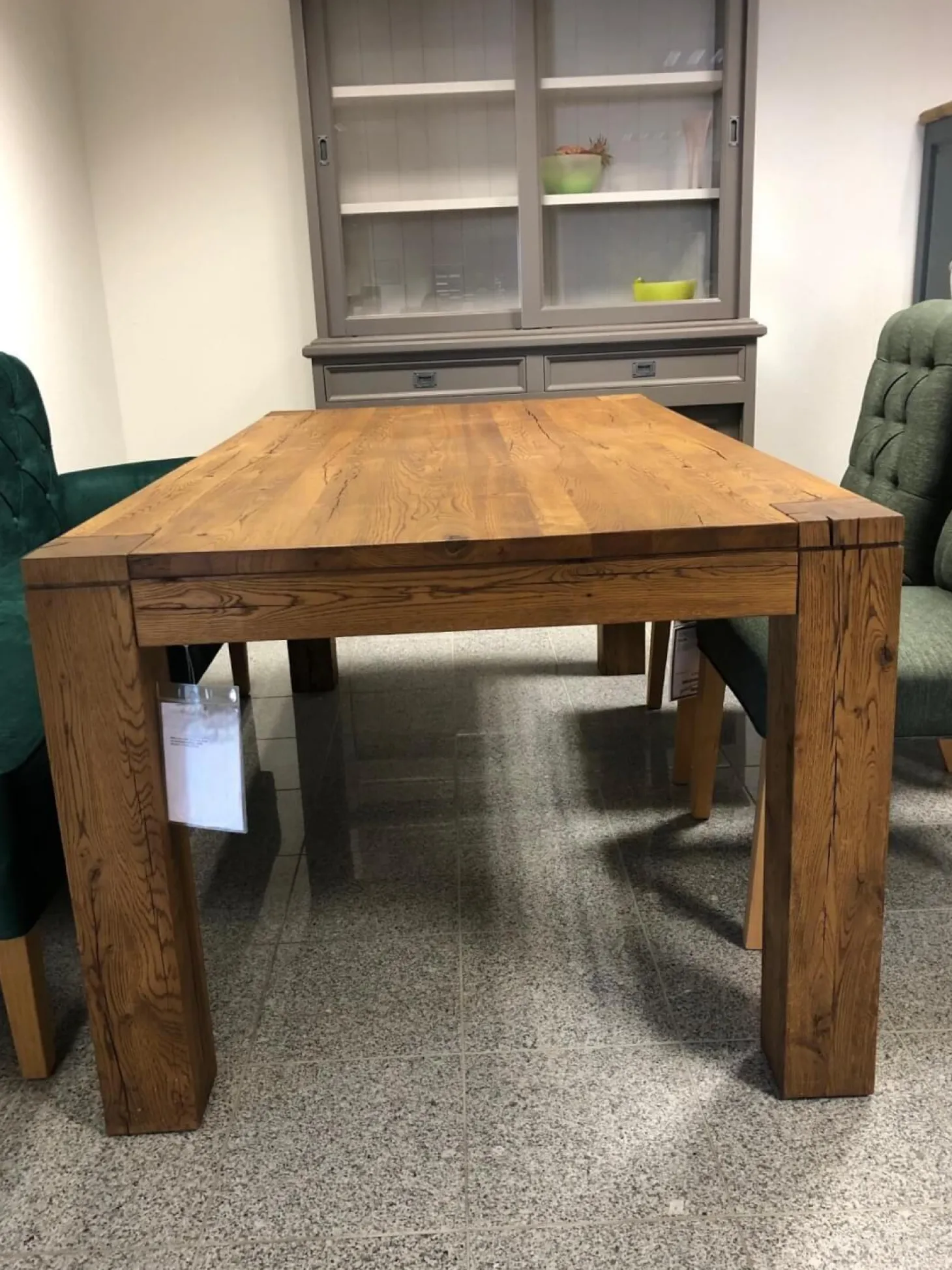 Esstisch Modell Vanessa Wildeiche Vollmassiv Cognac Geölt