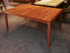 Esstisch Mylon Nussbaum Wild Massiv Naturöl mit 2 Auszugsplatten