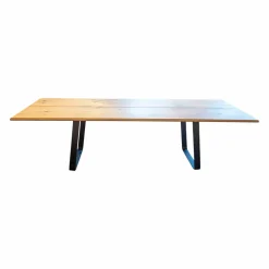 Esstisch Nox Eiche Weißgeölt Gestell Metall Schwarz Matt