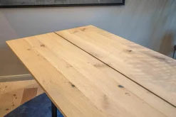 Esstisch Nox Eiche Weißgeölt Gestell Metall Schwarz Matt