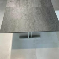 Esstisch P 4810/E Tisch Keramik Zement Anthrazit Ausziehbar