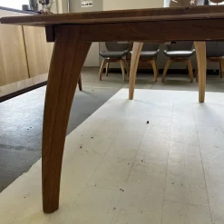 Esstisch Rasant Knorrige Eiche Natur Geölt Äste Mit Harz Ausgegossen Inklusive Auszug