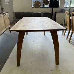 Esstisch Rasant Knorrige Eiche Natur Geölt Äste Mit Harz Ausgegossen Inklusive Auszug